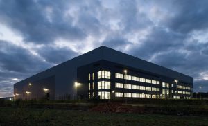 Picture of new warehouse and office for RM Education at Harrier Park Hucknall